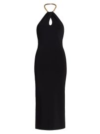 Shop Galvan Cleopatra Chain Halter Midi-Dress at Saks Fifth Avenue